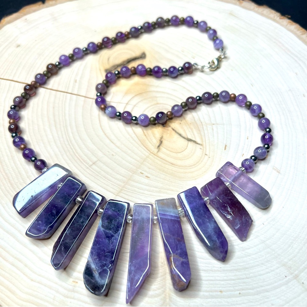 Amethyst Purple Necklace